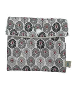 Pochette plumes grises