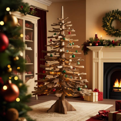 Sapin de noel en bois