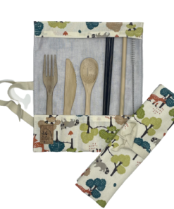 Set de couvert Panda Pailles forêt