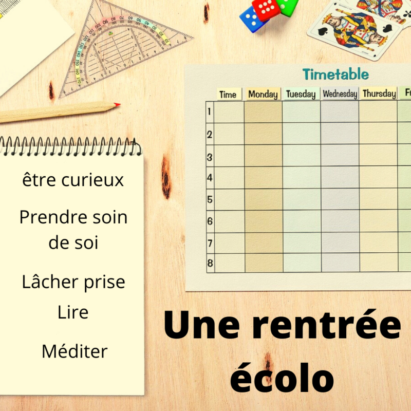 Une rentrée écolo